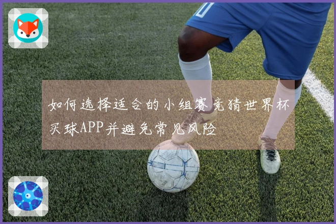 如何选择适合的小组赛竞猜世界杯买球APP并避免常见风险